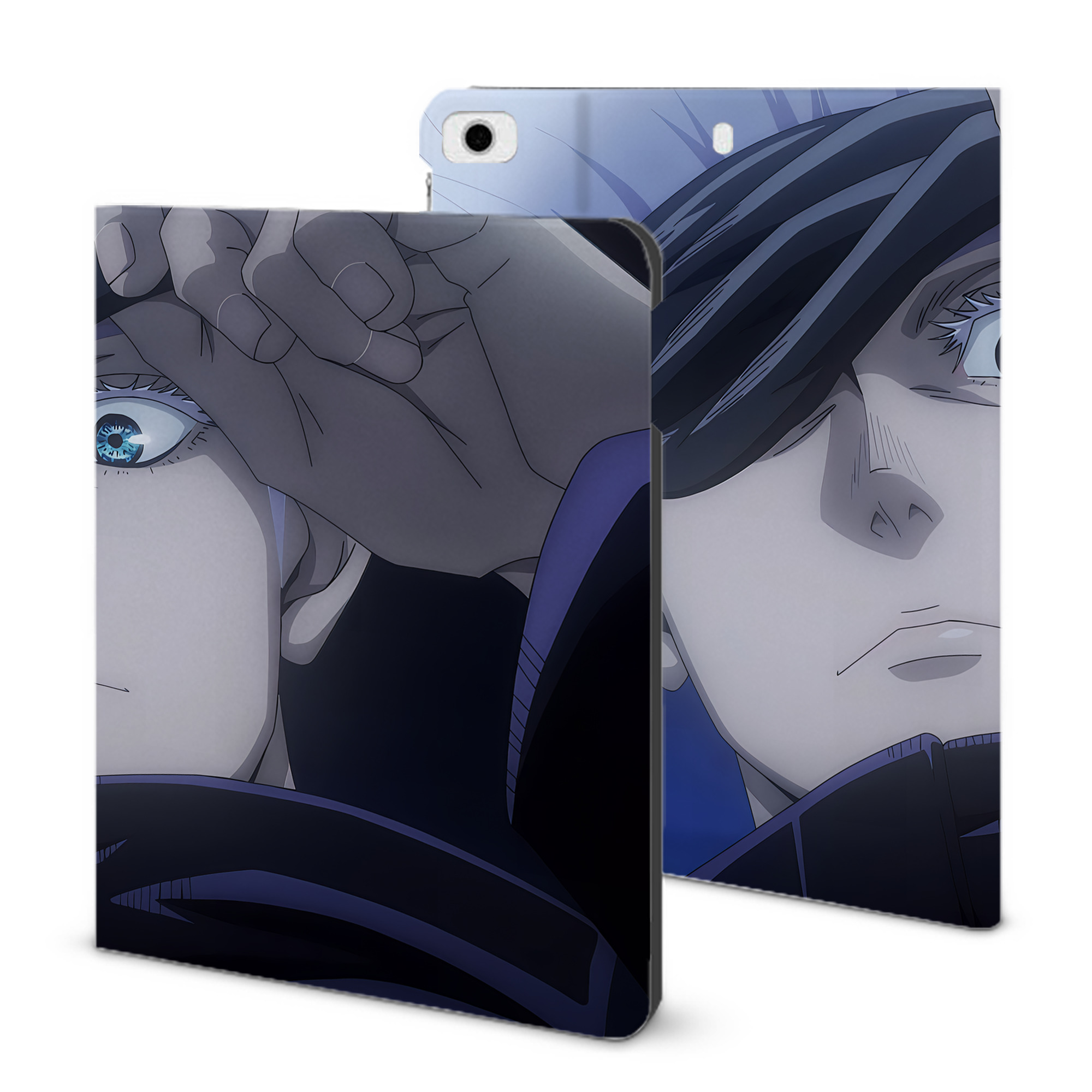 （画像用） 呪術廻戦 Jujutsu Kaisen IPad ケース ブック型 PUレザー TPU 耐衝撃 軽量 薄型 ペン収納なし 全面保護 IPad 各モデル対応
